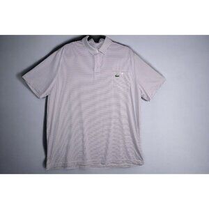 Lacoste Sport Polo Shirt - Men's XXL - Striped Purple & White 🐊